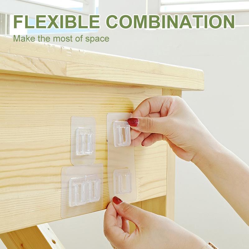 Kétoldalas ragasztós kampók fúrás nélküli tároláshoz