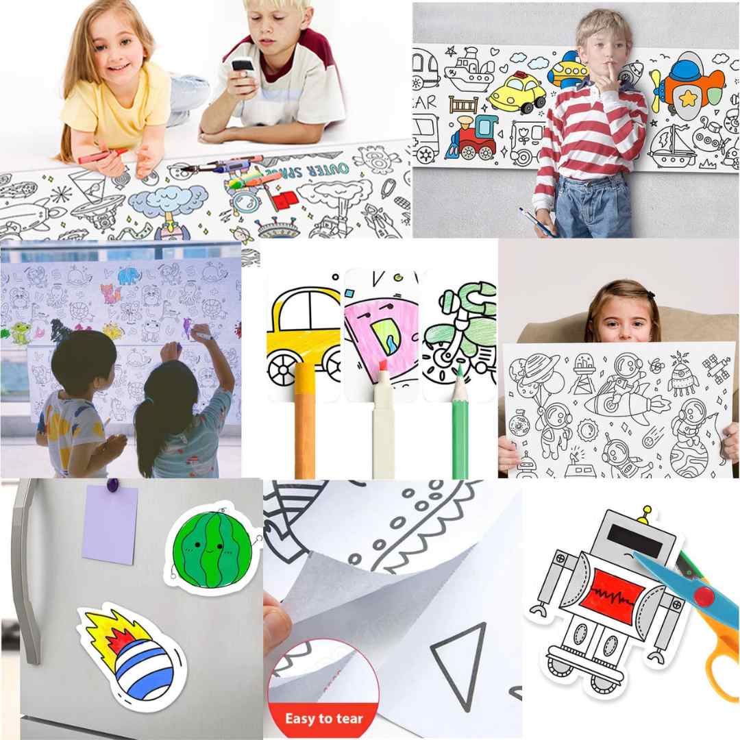 Drawing roll for kids: Unleash creativity without limits!